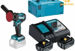Máy đánh bóng dùng pin Makita DPV300RTJ – 18V (Sạc nhanh(DC18RC), 2 pin 5.0A.h(BL1850B))