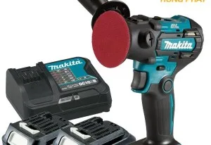 Máy đánh bóng dùng pin Makita PV301DSYE – 12V (Sạc nhanh (DC10SB), 2 pin 1.5Ah (BL1016))