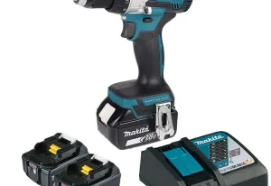 MÁY KHOAN BÚA, VẶN VÍT DÙNG PIN (BL)(18V) MAKITA DHP489RTJ (2 pin 5.0Ah(BL1850B), sạc nhanh(DC18RC))